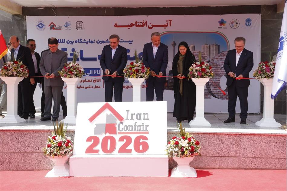 روایت تصویری از نمایشگاه صنعت ساختمان/ وزیر راه و شهرسازی مهمان غرفه انجمن انبوه‌سازان تهران شد